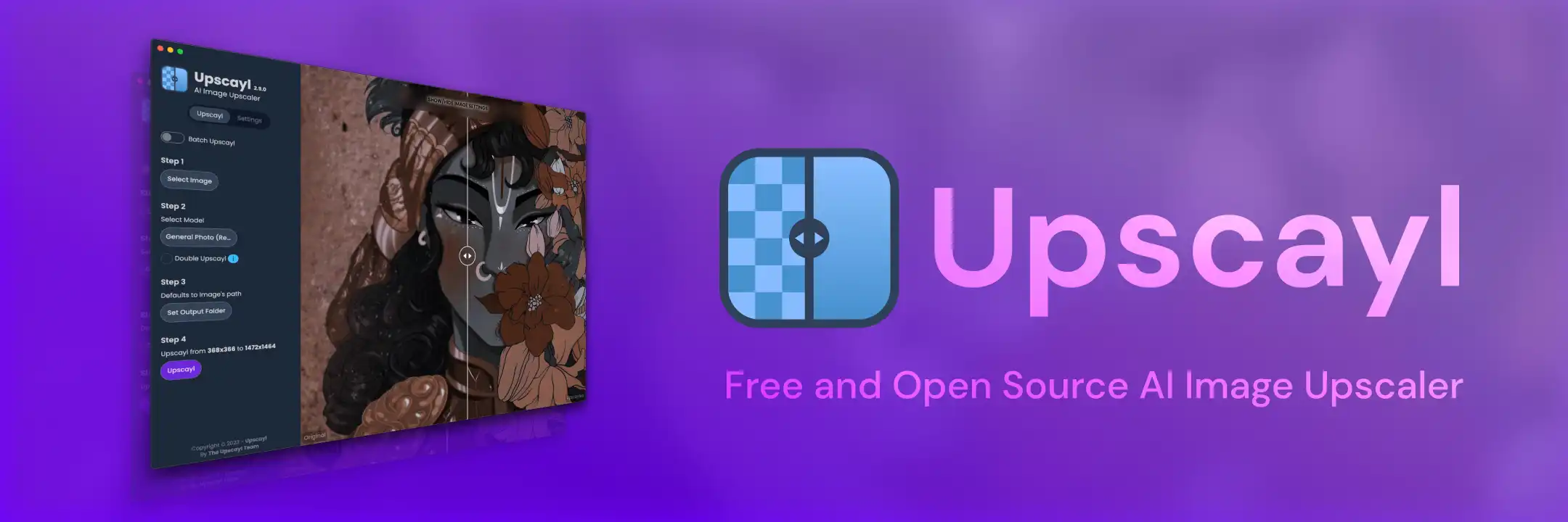 开源免费图像增强软件 | Upscayl